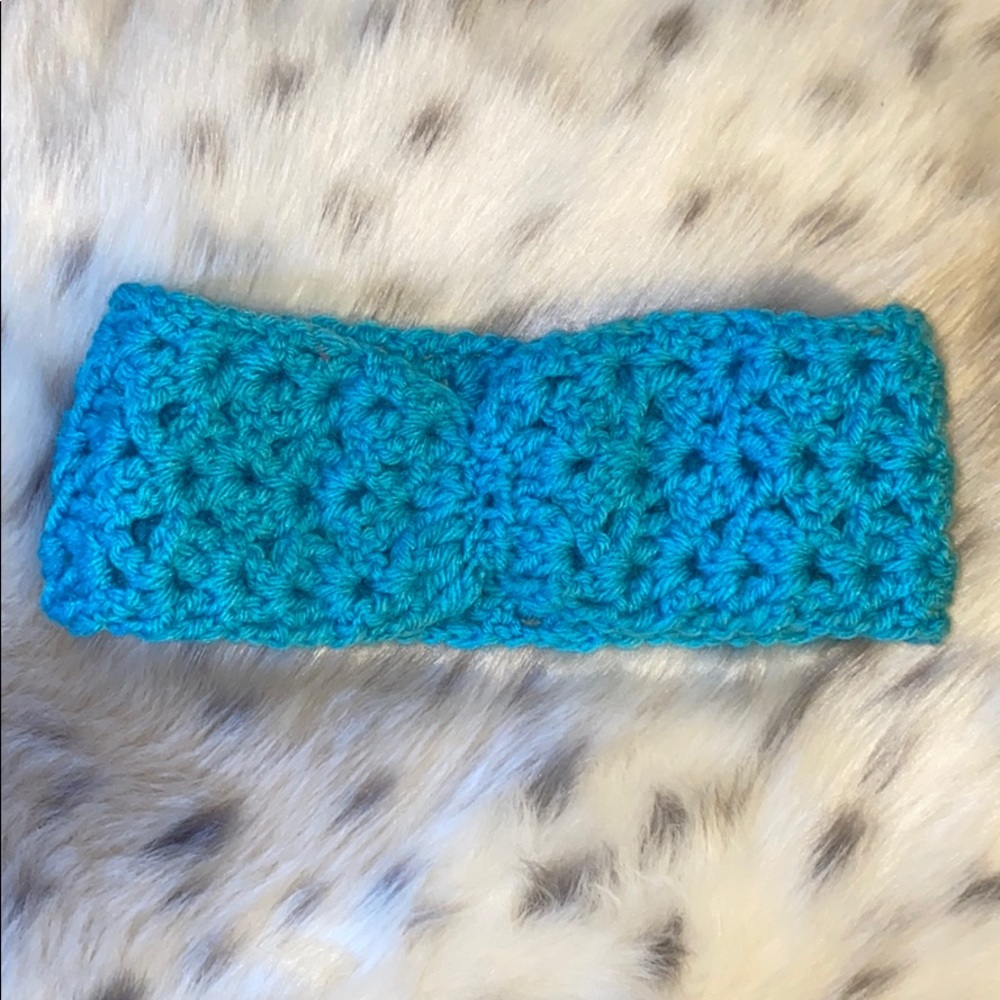 Hand knitted head wrap